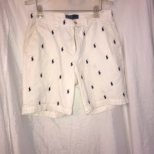 White Polo shorts